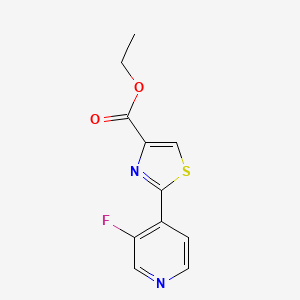 molecular formula C11H9FN2O2S B13660765 Ethyl 2-(3-Fluoropyridin-4-yl)thiazole-4-carboxylate 