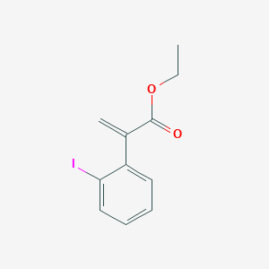 molecular formula C11H11IO2 B13660798 Ethyl 2-(2-iodophenyl)acrylate 