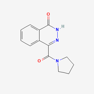 molecular formula C13H13N3O2 B1366085 4-(pyrrolidin-1-ylcarbonyl)phthalazin-1(2H)-one CAS No. 696635-31-1