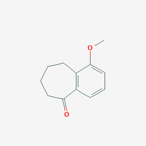 molecular formula C12H14O2 B13660931 1-Methoxy-6,7,8,9-tetrahydro-5H-benzo[7]annulen-5-one 