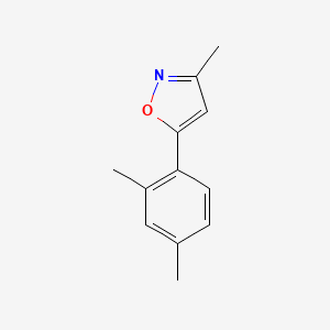 molecular formula C12H13NO B13660988 5-(2,4-Dimethylphenyl)-3-methylisoxazole 
