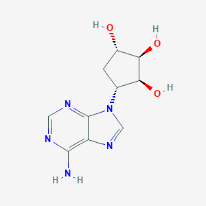 molecular formula C10H13N5O3 B136610 (1S,2R,3S,4R)-4-(6-aminopurin-9-yl)cyclopentane-1,2,3-triol CAS No. 142635-42-5
