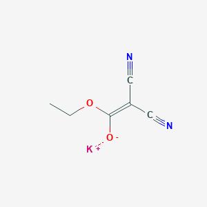 molecular formula C6H5KN2O2 B13661020 Potassium 2,2-Dicyano-1-ethoxyethenolate 