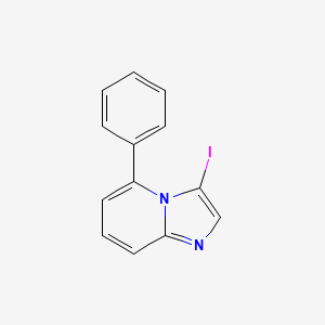 molecular formula C13H9IN2 B13661063 3-Iodo-5-phenylimidazo[1,2-a]pyridine 