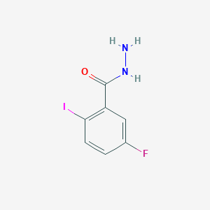 molecular formula C7H6FIN2O B13661087 5-Fluoro-2-iodobenzohydrazide 