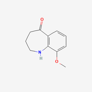 molecular formula C11H13NO2 B13661106 9-Methoxy-3,4-dihydro-1H-benzo[B]azepin-5(2H)-one 