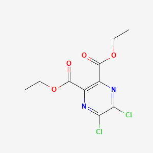 molecular formula C10H10Cl2N2O4 B13661125 Diethyl 5,6-dichloropyrazine-2,3-dicarboxylate 
