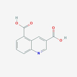 molecular formula C11H7NO4 B13661127 Quinoline-3,5-dicarboxylic acid 