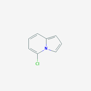 molecular formula C8H6ClN B13661133 5-Chloroindolizine 