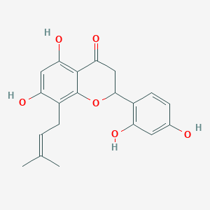 molecular formula C20H20O6 B13661242 (+/-)-Leachianone G 