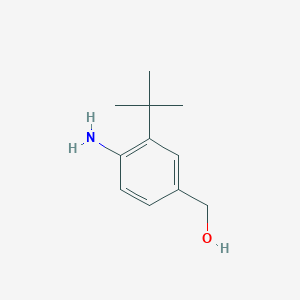 molecular formula C11H17NO B13661275 (4-Amino-3-(tert-butyl)phenyl)methanol 