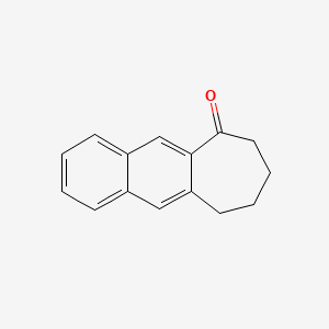 molecular formula C15H14O B13661289 Cyclohepta[b]naphthalene-1-one 