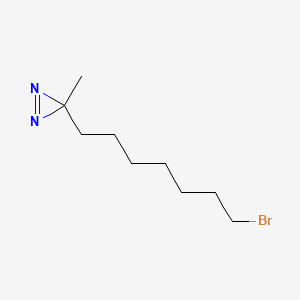 molecular formula C9H17BrN2 B13661291 3-(7-Bromoheptyl)-3-methyl-3H-diazirine 