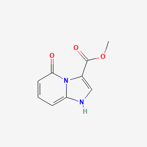 molecular formula C9H8N2O3 B13661341 Methyl 5-hydroxyimidazo[1,2-a]pyridine-3-carboxylate 