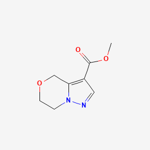 molecular formula C8H10N2O3 B13661382 Methyl 6,7-dihydro-4H-pyrazolo[5,1-c][1,4]oxazine-3-carboxylate 