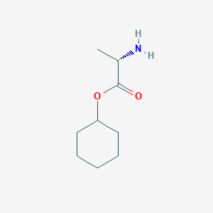 molecular formula C9H17NO2 B13661385 (S)-Cyclohexyl 2-aminopropanoate 