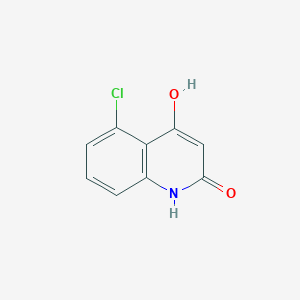 molecular formula C9H6ClNO2 B13661387 5-Chloro-4-hydroxyquinolin-2(1H)-one 