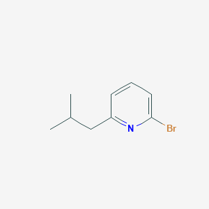 molecular formula C9H12BrN B13661510 2-Bromo-6-isobutylpyridine 
