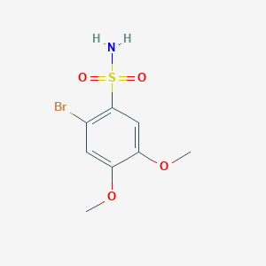 molecular formula C8H10BrNO4S B1366153 2-溴-4,5-二甲氧基苯磺酰胺 CAS No. 56948-10-8