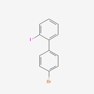 molecular formula C12H8BrI B13661552 1-Bromo-4-(2-iodophenyl)benzene 