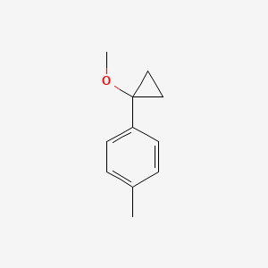 molecular formula C11H14O B13661555 1-(1-Methoxycyclopropyl)-4-methylbenzene 