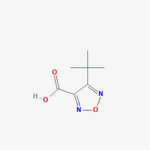 molecular formula C7H10N2O3 B13661617 4-(tert-Butyl)-1,2,5-oxadiazole-3-carboxylic Acid 