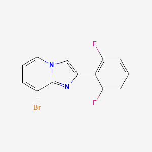 molecular formula C13H7BrF2N2 B13661626 8-Bromo-2-(2,6-difluorophenyl)imidazo[1,2-a]pyridine 
