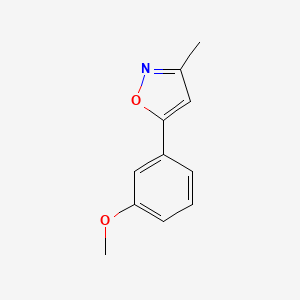 molecular formula C11H11NO2 B13661679 5-(3-Methoxyphenyl)-3-methylisoxazole 