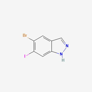 molecular formula C7H4BrIN2 B13661714 5-Bromo-6-iodo-1H-indazole 