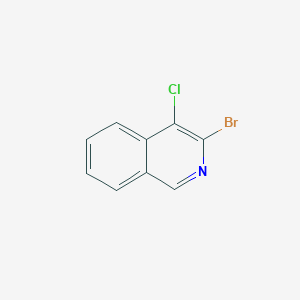 molecular formula C9H5BrClN B13661780 3-Bromo-4-chloroisoquinoline 