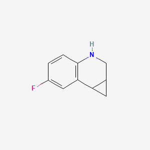molecular formula C10H10FN B13661783 6-Fluoro-1a,2,3,7b-tetrahydro-1H-cyclopropa[c]quinoline 