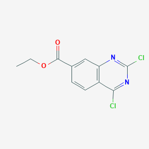 molecular formula C11H8Cl2N2O2 B13661884 Ethyl 2,4-dichloroquinazoline-7-carboxylate CAS No. 864291-31-6