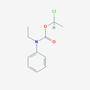 molecular formula C11H14ClNO2 B1366189 1-chloroethyl N-ethyl-N-phenylcarbamate 