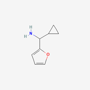 molecular formula C8H11NO B1366190 Cyclopropyl(furan-2-yl)methanamine 
