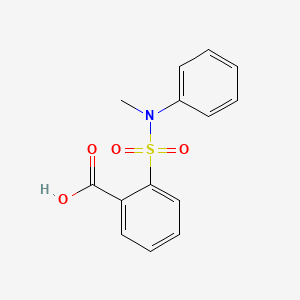molecular formula C14H13NO4S B1366192 2-[Methyl(phenyl)sulfamoyl]benzoic acid CAS No. 26638-45-9
