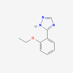 molecular formula C10H11N3O B13661943 5-(2-Ethoxyphenyl)-1H-1,2,4-triazole 