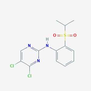molecular formula C13H13Cl2N3O2S B13661946 4,5-Dichloro-N-(2-(isopropylsulfonyl)phenyl)pyrimidin-2-amine 