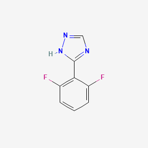 molecular formula C8H5F2N3 B13661958 5-(2,6-difluorophenyl)-1H-1,2,4-triazole 
