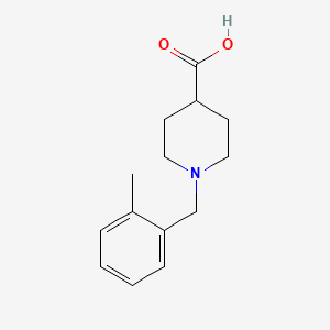 molecular formula C14H19NO2 B1366198 1-(2-Methylbenzyl)piperidine-4-carboxylic acid CAS No. 897094-25-6