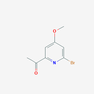 molecular formula C8H8BrNO2 B13662006 1-(6-Bromo-4-methoxypyridin-2-YL)ethanone 