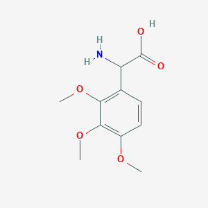 molecular formula C11H15NO5 B1366201 Amino-(2,3,4-trimethoxy-phenyl)-acetic acid CAS No. 500696-02-6