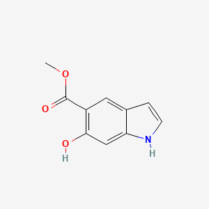 molecular formula C10H9NO3 B13662011 methyl 6-hydroxy-1H-indole-5-carboxylate 