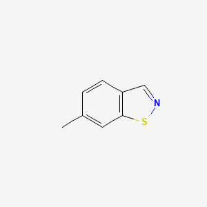molecular formula C8H7NS B13662024 6-Methylbenzo[d]isothiazole 