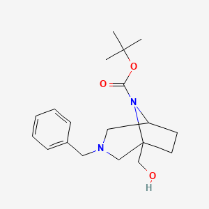 molecular formula C19H28N2O3 B13662031 (3-Benzyl-8-Boc-3,8-diazabicyclo[3.2.1]octan-1-yl)methanol 