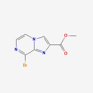molecular formula C8H6BrN3O2 B13662038 Methyl 8-bromoimidazo[1,2-a]pyrazine-2-carboxylate 