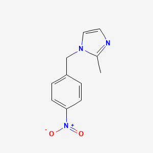 molecular formula C11H11N3O2 B1366204 2-Methyl-1-(4-nitrobenzyl)-1H-imidazole CAS No. 56643-86-8