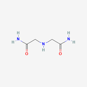 molecular formula C4H9N3O2 B1366206 2-[(Carbamoylmethyl)amino]acetamide CAS No. 21954-96-1