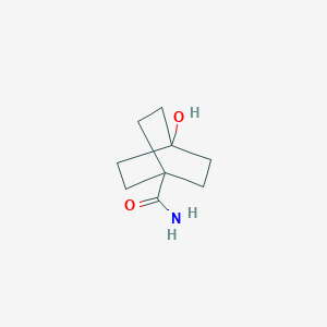 molecular formula C9H15NO2 B13662074 4-Hydroxybicyclo[2.2.2]octane-1-carboxamide CAS No. 72948-84-6