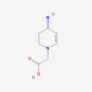 molecular formula C7H10N2O2 B13662092 2-(4-Imino-3,4-dihydropyridin-1(2H)-yl)acetic acid 