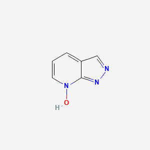 molecular formula C6H5N3O B13662119 1H-Pyrazolo[3,4-b]pyridine 7-oxide CAS No. 924909-11-5